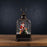 Melrose International LED Snow Globe Lantern/Santa/Dog 11.25"H, Bronze