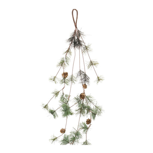 Melrose International Pine Cone Twig Garland, Set of 2, Green - 86532DS