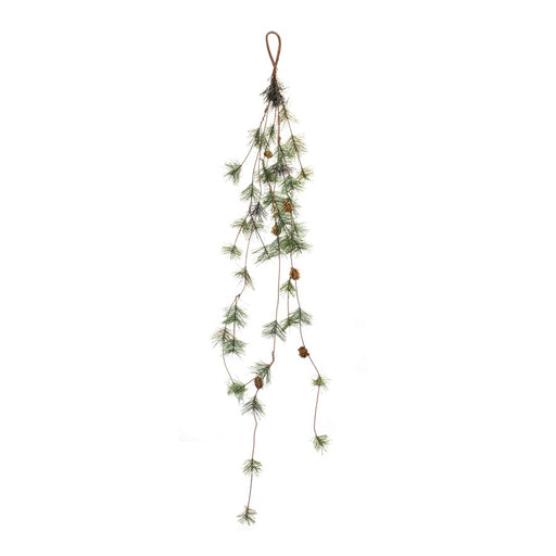 Melrose International Pine Cone Twig Garland, Set of 2, Green/Brown - 86533DS