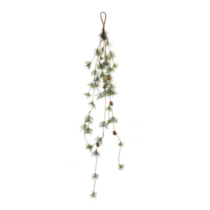Melrose International Pine Cone Twig Garland, Set of 2, Green/Brown - 86533DS