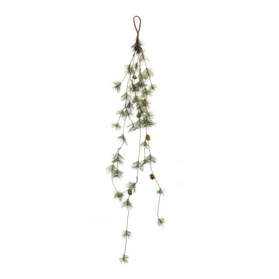 Melrose International Pine Cone Twig Garland, Set of 2, Green/Brown - 86533DS