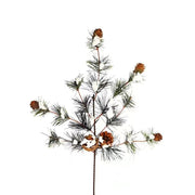 Melrose International Snowy Pine Spray, Set of 6, Green - 86535DS