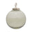 Melrose International Ribbed Glass Ball Ornament, Set of 12, CleaRed