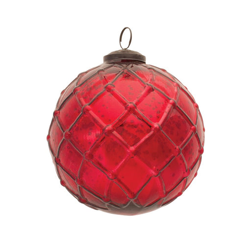 Melrose International Mercury Glass Ball Ornament, Set of 4 - 86555DS