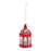 Melrose Glittered Glass Lantern Ornament, Set of 6, Red/Gold