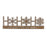 Melrose Ho Ho Ho Tabletop Sentiment Sign, Set of 2, Brown/White