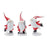 Melrose Int. Winter Sport Gnome Figurines, Set of 3, Red/White - 86585DS