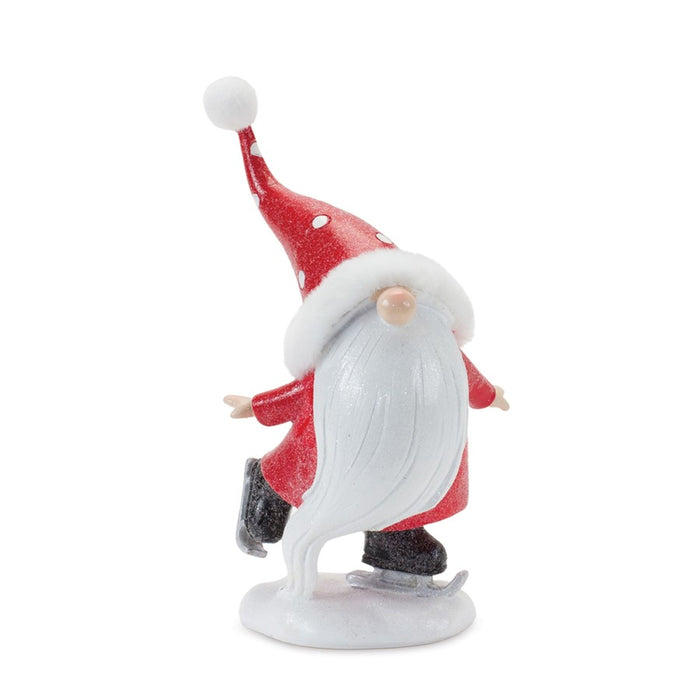 Melrose Int. Winter Sport Gnome Figurines, Set of 3, Red/White