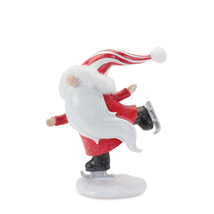 Melrose Int. Winter Sport Gnome Figurines, Set of 3, Red/White