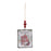 Melrose Glass Winter Wishes Barn Ornament, Set of 12, White/Red/Green