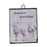 Melrose Glass Seasons Greetings Deer Ornament, Set of 12, White/Brown - 86590DS
