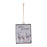 Melrose Glass Seasons Greetings Deer Ornament, Set of 12, White/Brown