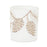 Melrose Glittered Pine Cone Candle Holder, Set of 6, White/Gold