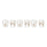 Melrose Glittered Pine Cone Candle Holder, Set of 6, White/Gold