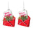 Melrose Glitter Santa Letter Ornament, Set of 12, Red/Green/White - 86595DS