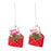 Melrose Glitter Santa Letter Ornament, Set of 12, Red/Green/White
