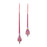 Melrose Irridescent Glass Drop Ornament, Set of 12, Red/Silver