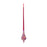 Melrose Irridescent Glass Drop Ornament, Set of 12, Red/Silver