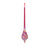 Melrose Irridescent Glass Drop Ornament, Set of 12, Red/Silver