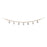 Melrose Wood Beaded Wool Tree Garland, Set of 2, White/Brown
