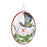 Melrose Glass Snowman Disc Ornament, Set of 12, Red/White/Green - 86621DS