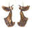 Melrose International Bronze Trumpet Angel Ornament, Set of 6 - 86632DS