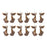 Melrose International Bronze Trumpet Angel Ornament, Set of 6