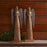 Melrose International Carved Wood Angel Statue, Set of 2, Brown/Metal