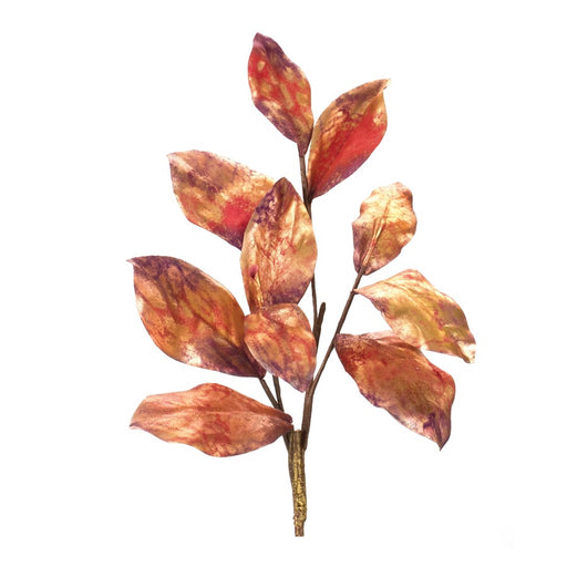 Melrose International Metallic Harvest Leaf Spray, Set of 2, Red/Brown - 86692DS
