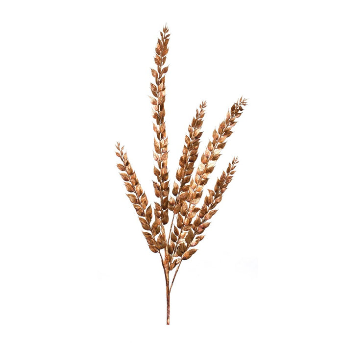 Melrose Metallic Harvest Mini Leaf Spray, Set of 2, Bronze - 86693DS
