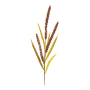 Melrose International Seeded Plume Spray, Set of 12, Green/Brown - 86695DS