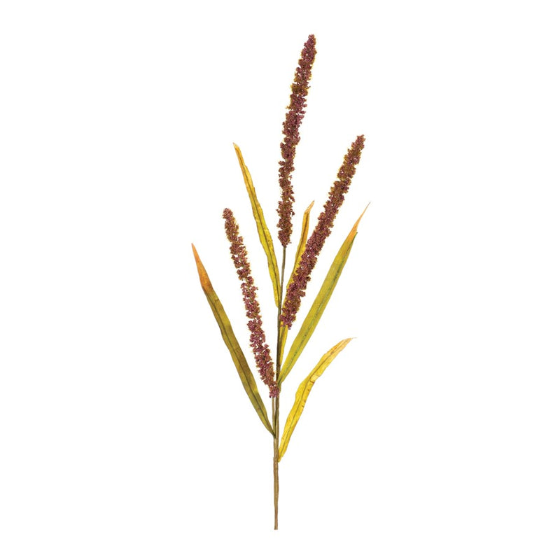 Melrose International Seeded Plume Spray, Set of 12, Green/Brown - 86695DS