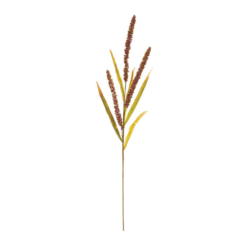 Melrose International Seeded Plume Spray, Set of 12, Green/Brown