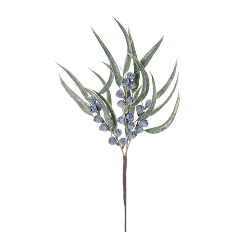 Melrose International Winter Berry Pod Pick, Set of 2, Blue/Green