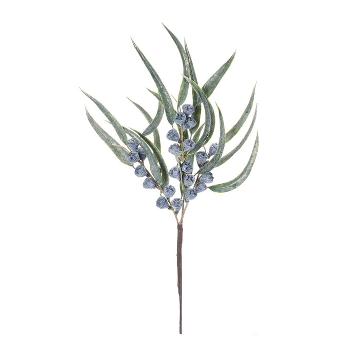 Melrose International Winter Berry Pod Pick, Set of 2, Blue/Green