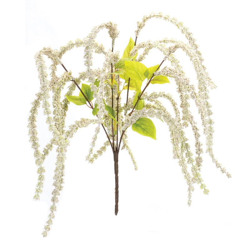 Melrose Int. Hanging Astible Bush, Set of 6, Green/Brown/White - 86710DS