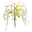 Melrose Int. Hanging Astible Bush, Set of 6, Green/Brown/White - 86710DS
