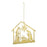 Melrose Metal Holy Family Cut Out Ornament, Set of 12, Gold