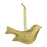 Melrose International Metal Bird Ornament, Set of 12, Gold