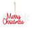 Melrose Metal Holiday Sentiment Ornament, Set of 12, Red/White