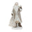 Melrose Santa Figurine/Deer/Pine Tree Accents, Set/2, Champagne/White