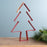 Melrose International Pine Tree Cookie Cutter Ornament, Set of 4, Red