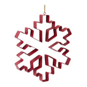Melrose International Snowflake Cookie Cutter Ornament, Set of 4, Red - 86734DS