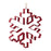Melrose International Snowflake Cookie Cutter Ornament, Set of 4, Red - 86734DS