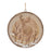 Melrose Wood Deer Tree Disc Ornament, Set of 12, Green/Brown