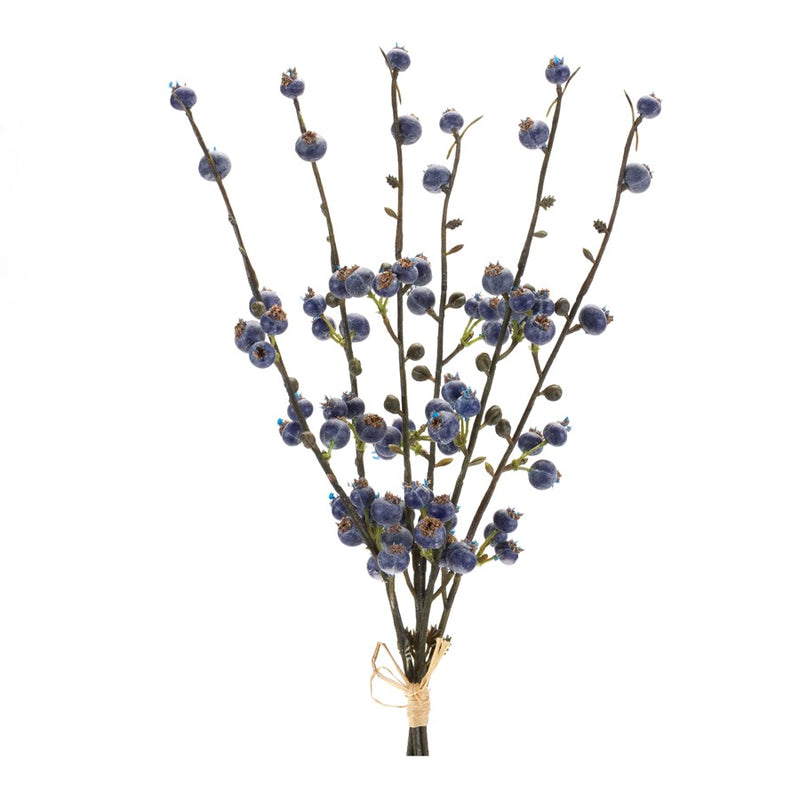 Melrose International Winter Berry Twig Bundle, Set of 6, Green - 86775DS