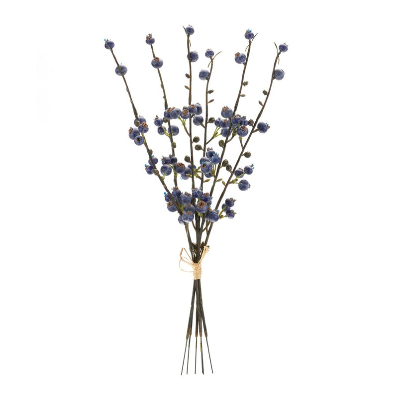 Melrose International Winter Berry Twig Bundle, Set of 6, Green