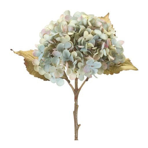 Melrose International Hydrangea Stem, Set of 6, Green/Teal - 86813DS
