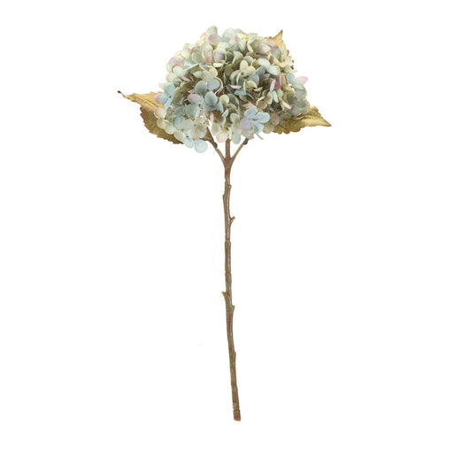 Melrose International Hydrangea Stem, Set of 6, Green/Teal