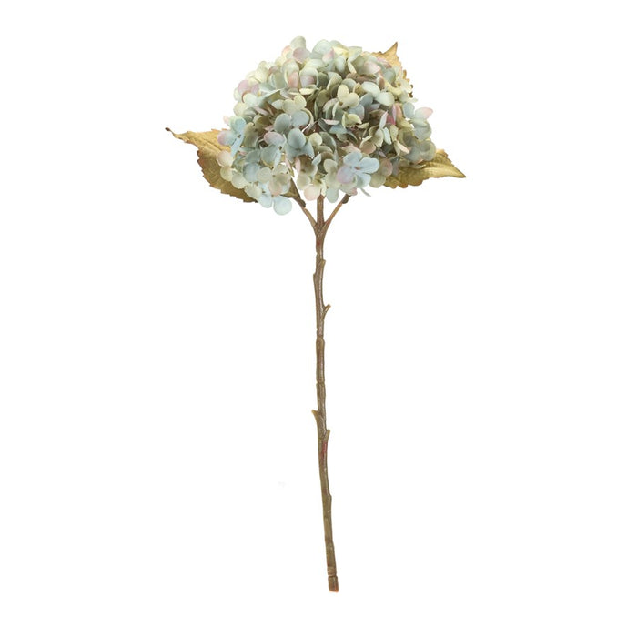 Melrose International Hydrangea Stem, Set of 6, Green/Teal